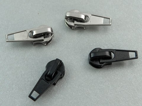 Suwak metalowy autolock spirala #7 - 10 szt