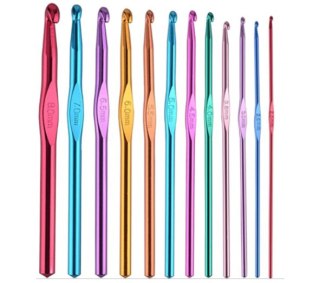 Zestaw szydełek aluminiowych